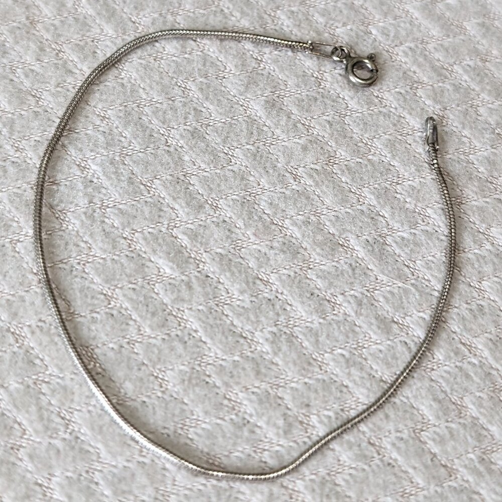 Sterling silver snake bracelet 7"